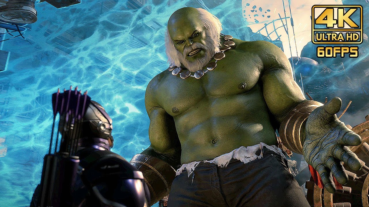 Marvel's AVENGERS - HAWKEYE vs MAESTRO Boss Fight (PS5) @ 4K 60ᶠᵖˢ ✔