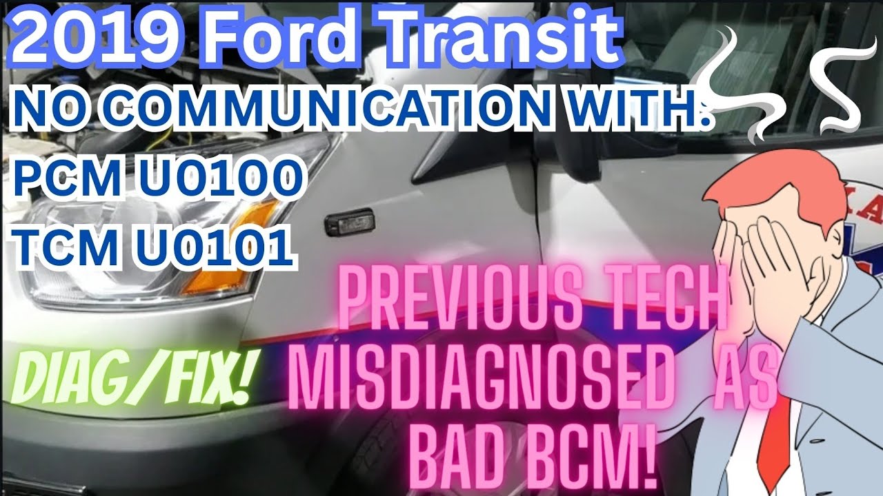 Ford Transit 3.7L, 2019, машина скорой помощи, НЕТ стартера! Нет связи с ЭБУ и КПП! Диагностика/У...