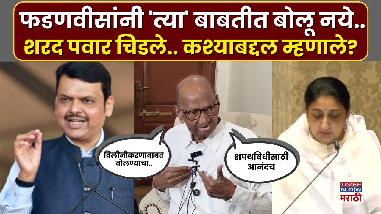 Sharad Pawar News : राष्ट्रवादीचे विलीनीकरण ते सुनेत्रांचा शपथविधी.. शरद पवार काय म्हणाले?