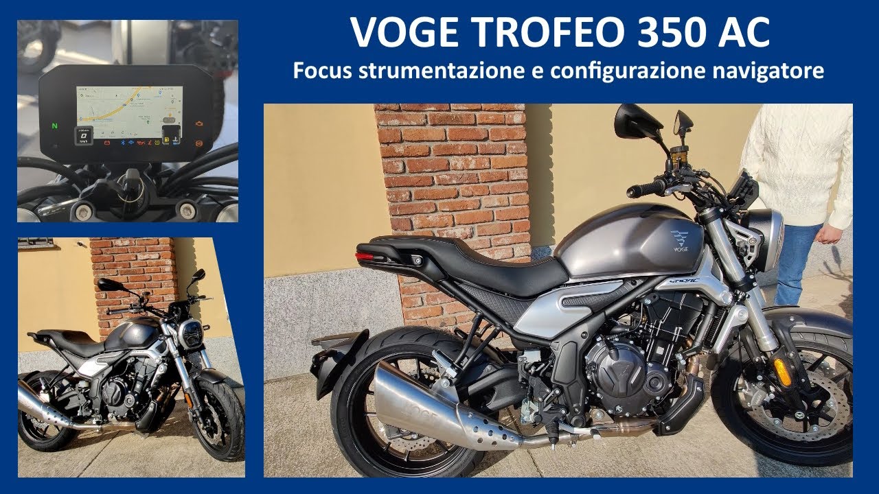 Voge Trofeo 500 AC focus strumentazione e guida connessione telefono e utilizzo applicazioni