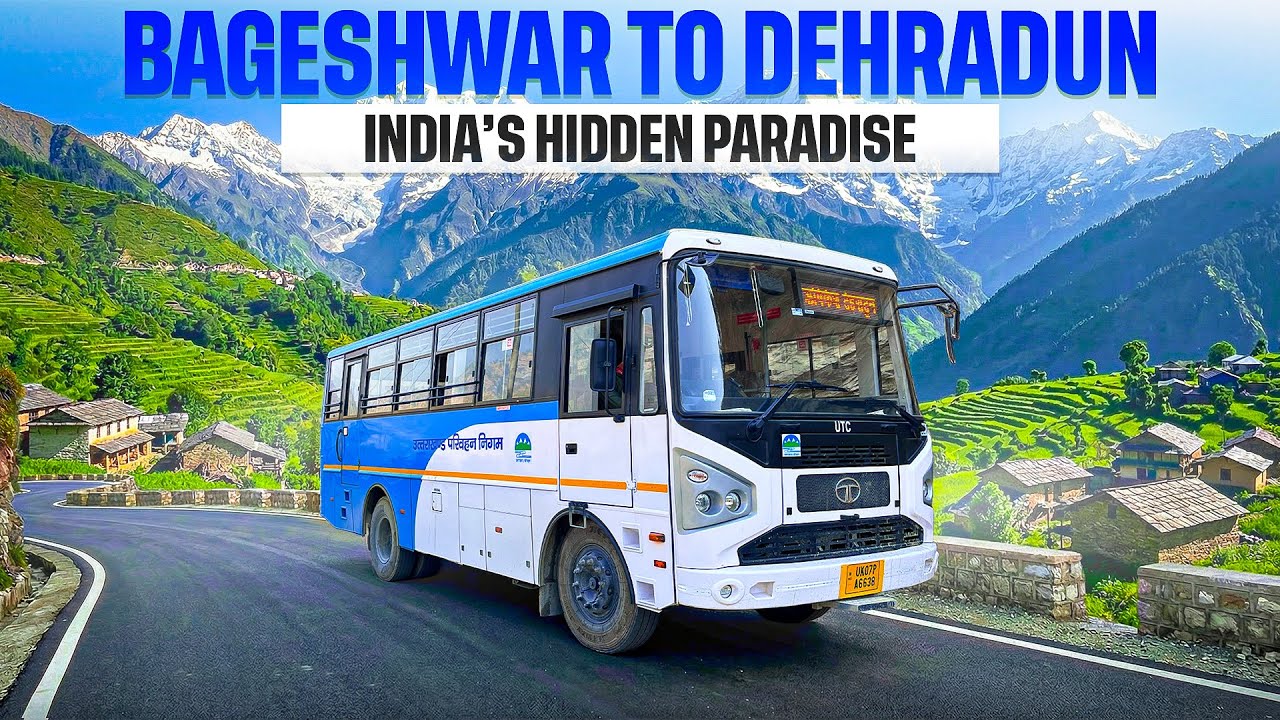 Bageshwar to Dehradun Bus Journey | Beautiful Hill Road Ride in Uttarakhand