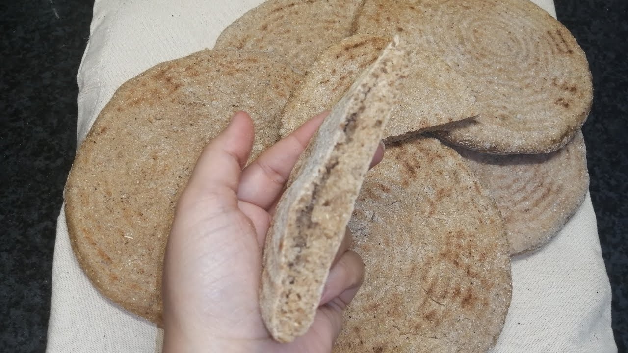 بطبوط بالشعير صحي و لذيذ بطريقتي الخاصة👌/pain avec la farine d'orge