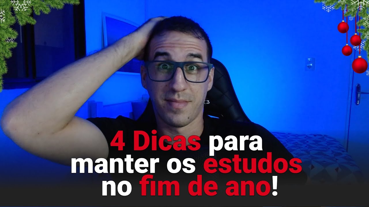 4 Dicas para Manter o Foco nos Estudos no Fim do ano!