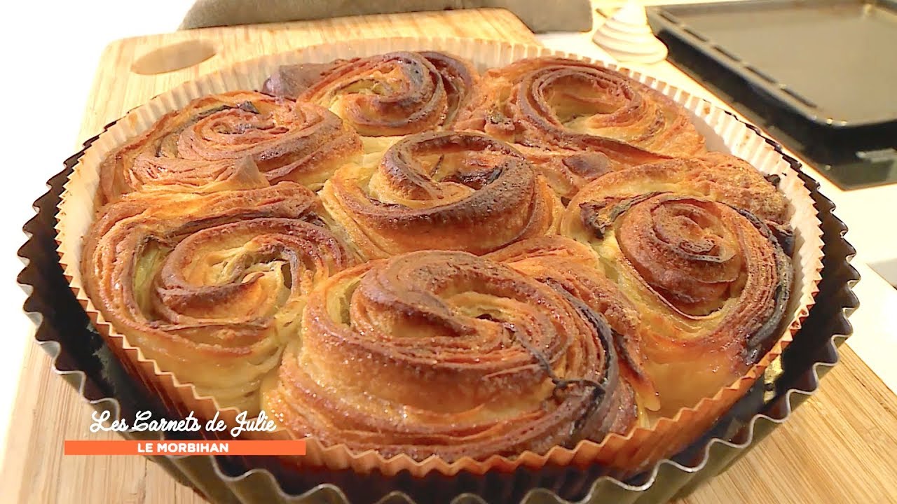 Recette : Kouign-amann à la rhubarbe de Xavier et Mathilde - Les Carnets de Julie - Le Morbihan
