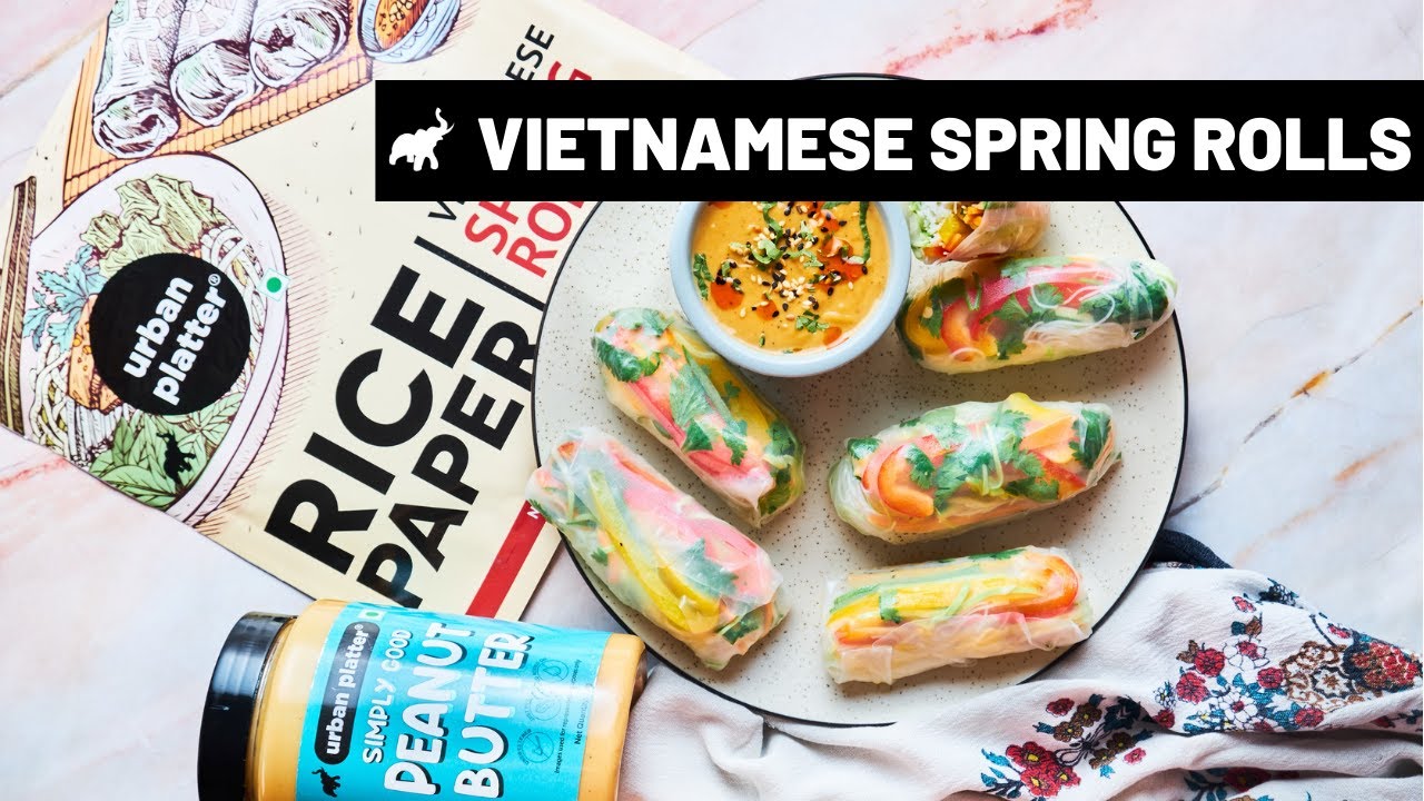 Vietnamese Spring Rolls with Peanut Sauce | Gỏi cuốn | Vegan Recipe