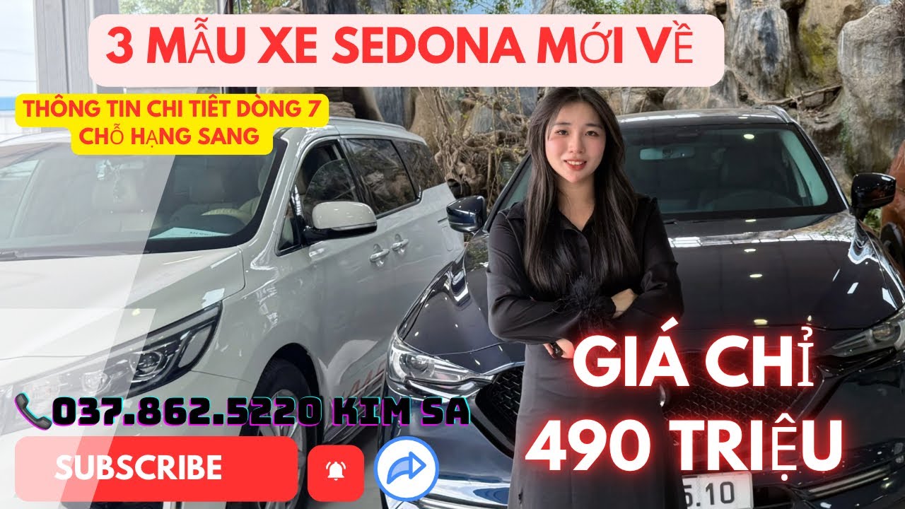 Mẫu xe hạng sang 7 chỗ Kia Sedona , Báo chi tiết 3 chiếc xe Sedona , liên hệ em Kim ngay ! 