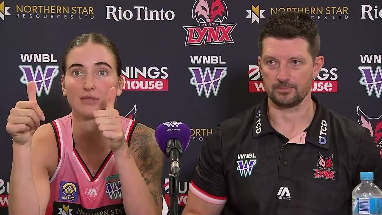 PRESS CONFERENCE: Anneli Maley and Ryan Petrik vs Bendigo Spirit, Semi Finals G1
