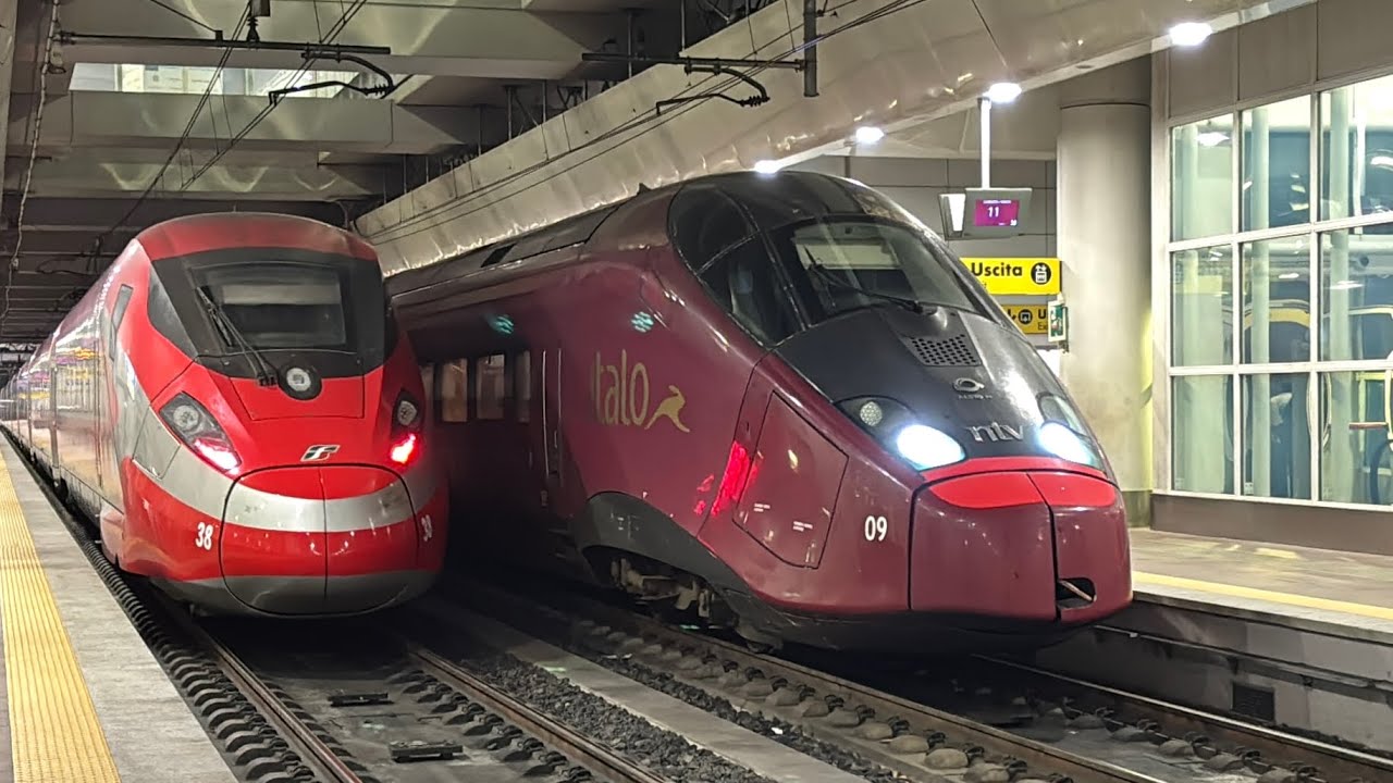 FRECCIAROSSA E ITALO IN ARRIVO, PARTENZA E TRANSITO A BOLOGNA CENTRALE AV SOTTERRANEA!