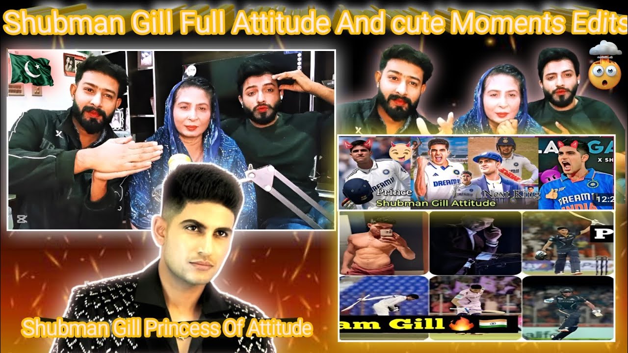 Pakistani First Time Reaction On Shubman Gill Full Attitude And Savage moments Videos Edits 
