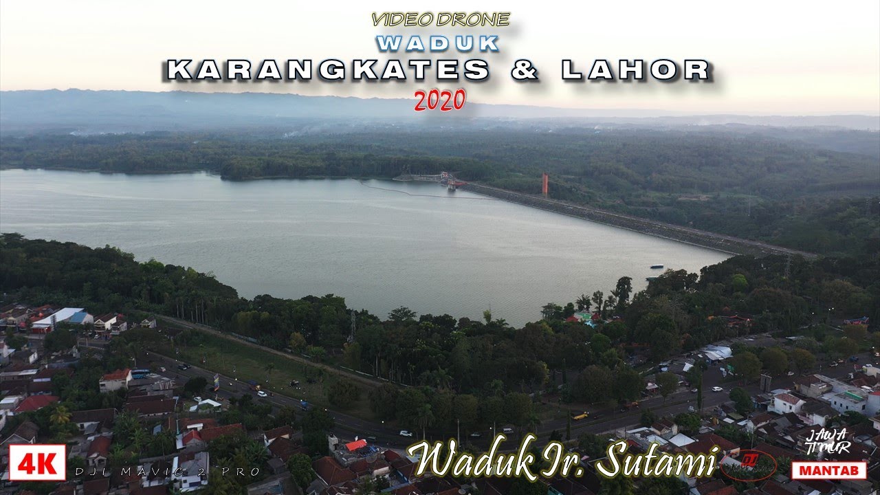 Waduk Karangkates dan Lahor Malang - Sore di bendungan RAME banget ya [Video Drone 4K]