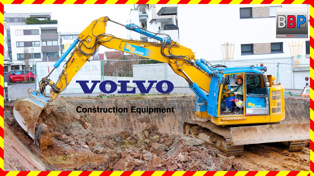 Volvo ECR235E - Baugrubenwand herstellen, Winnenden, 2024. #2