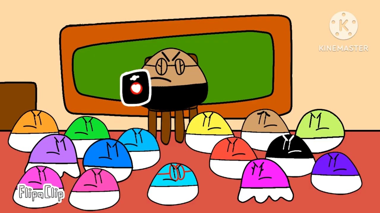 O pou foi mal educado no museu 