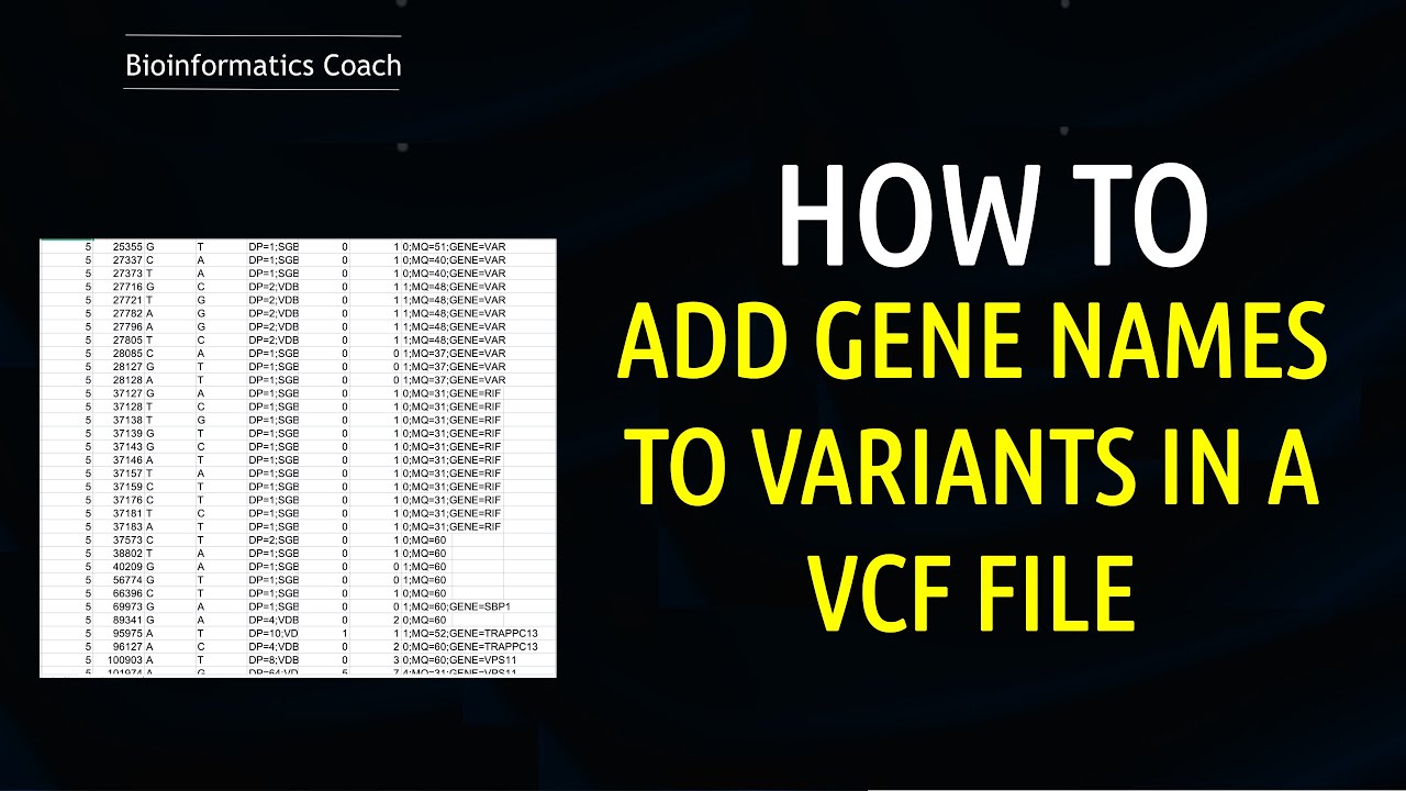 Add Gene Names to Variants in a VCF file using bcftools | Hello World Bioinformatics Tutorial