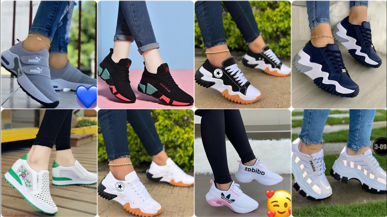 Women's  Vulcanized casual breathable sneakers | Eyelet Lace-up contrast paneled muffin sneaker 2023