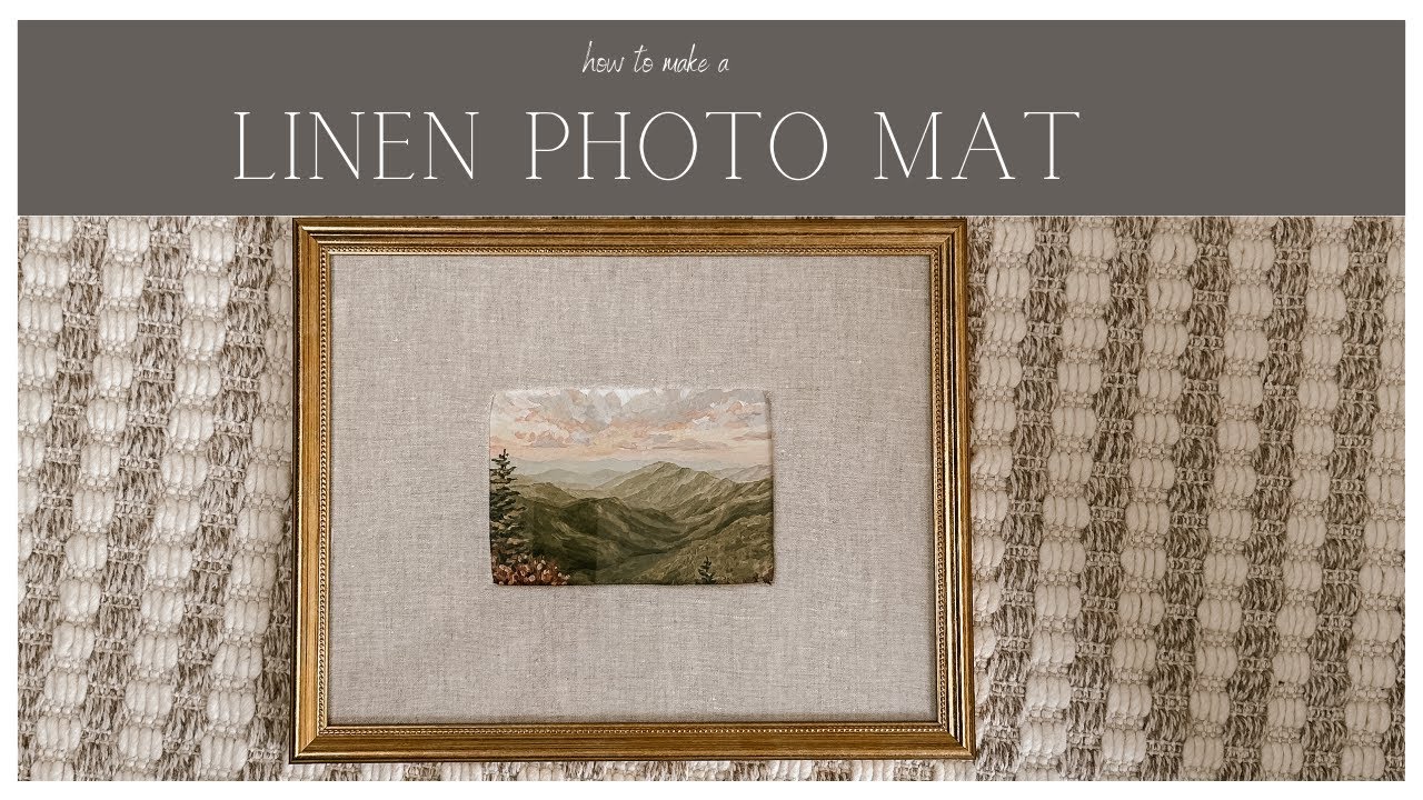 How to Make a Linen Photo Mat