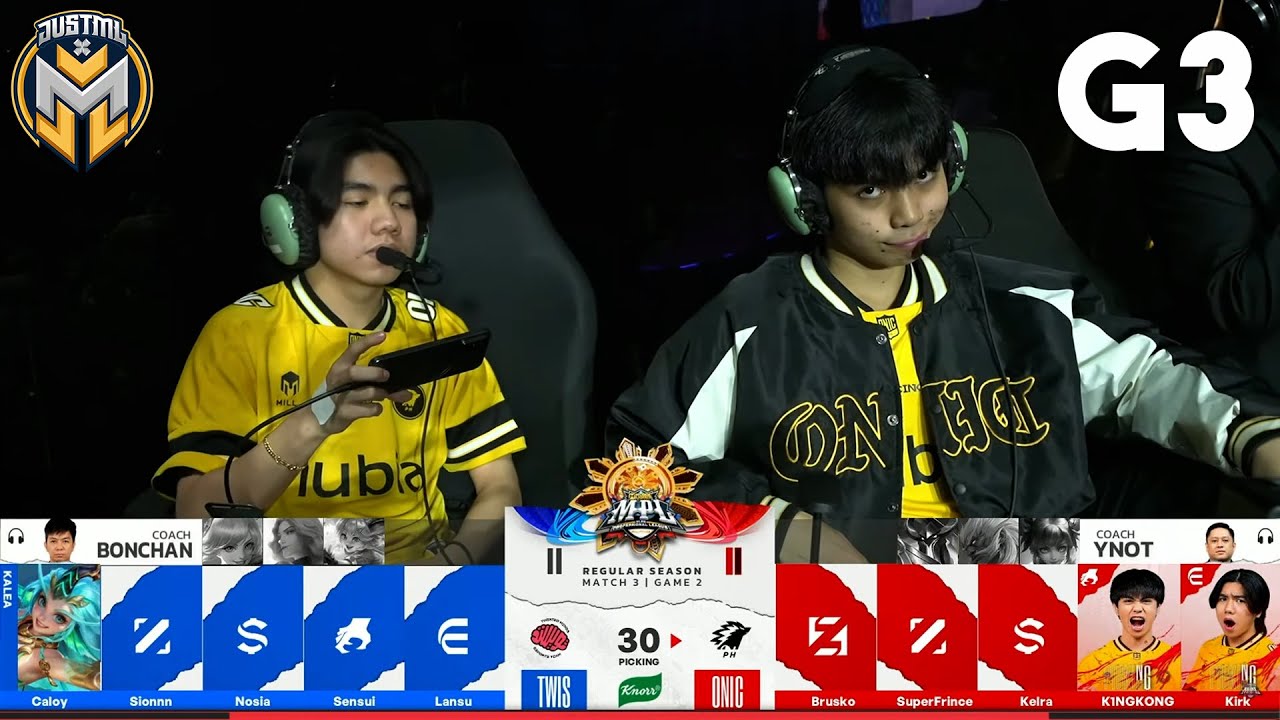 ONIC VS TWIS GAME 3 | WEEK 3 DAY 2 | MPL PH SEASON 16