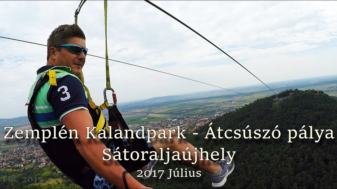 Zemplén Kalandpark - Átcsúszó pálya 2017 július