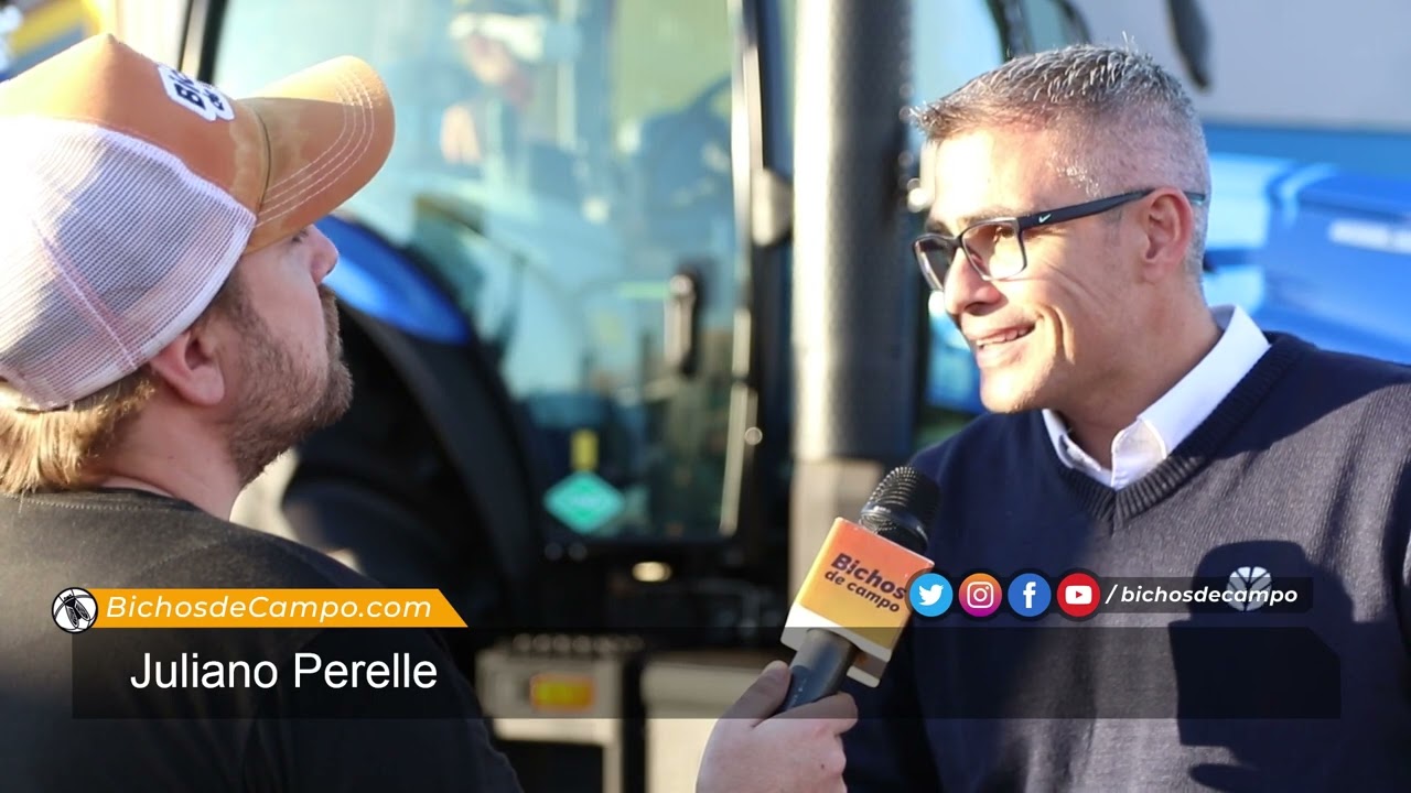Juliano Perelli, especialista de marketing de tractores en New Holland