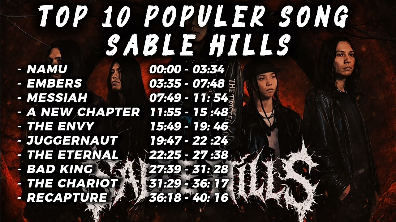 Top 10 Populer song SABLE HILLS #music #metal @sablehillsjp @ArisingEmpire 