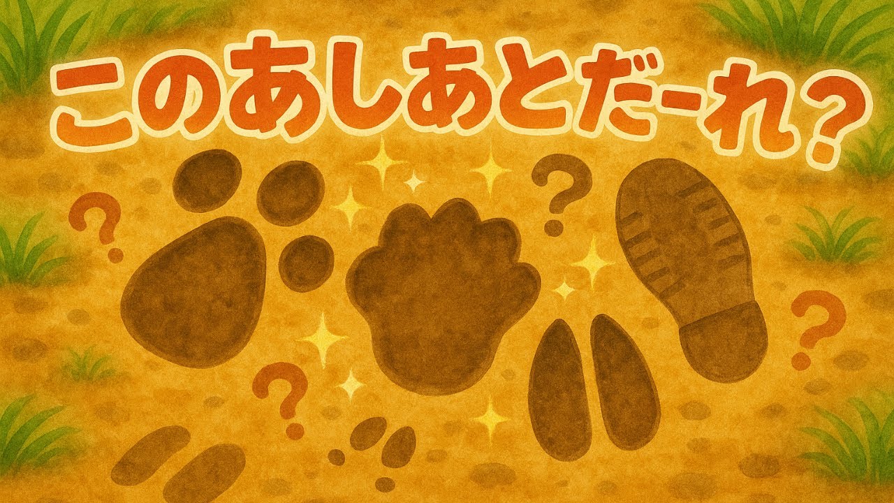 📖このあしあと だーれ？📖【絵本】【読み聞かせ】