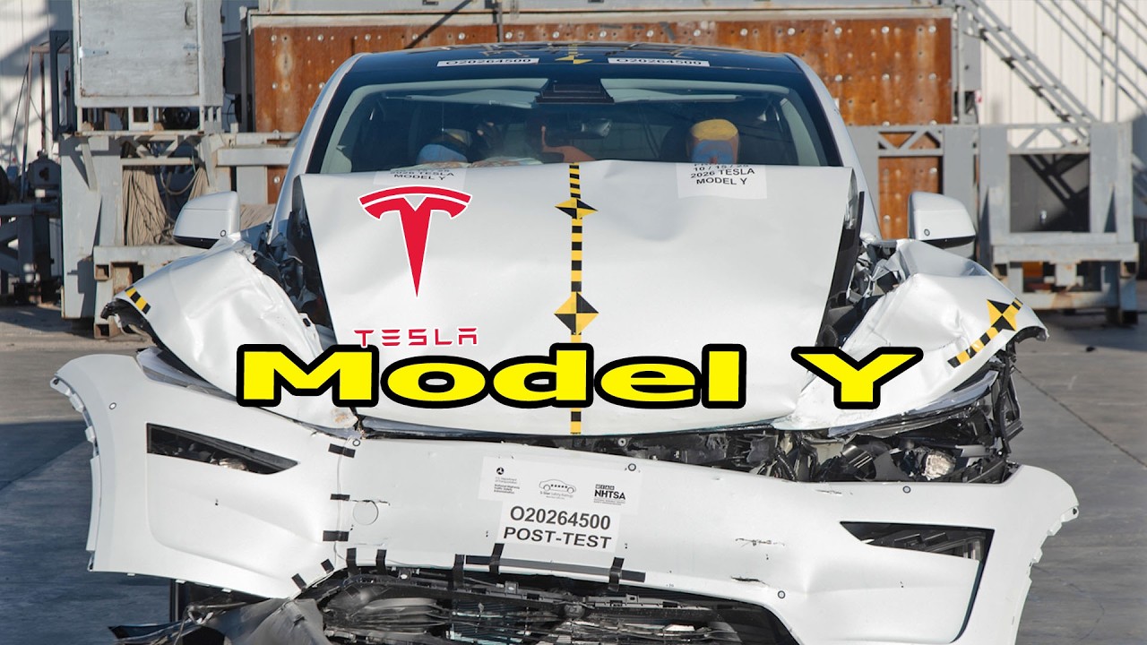 Tesla Model Y Juniper  -  Crash Test  - extended version