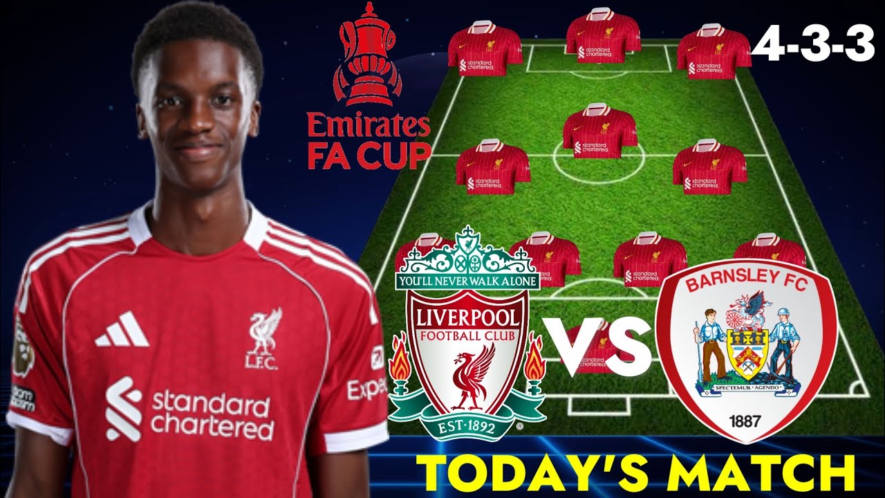 🔥 MATCH-DAY CLASH! LIVERPOOL vs BARNSLEY STRONGEST PREDICTED XI ft NYONI & RAMSAY | FA CUP 2026 R3