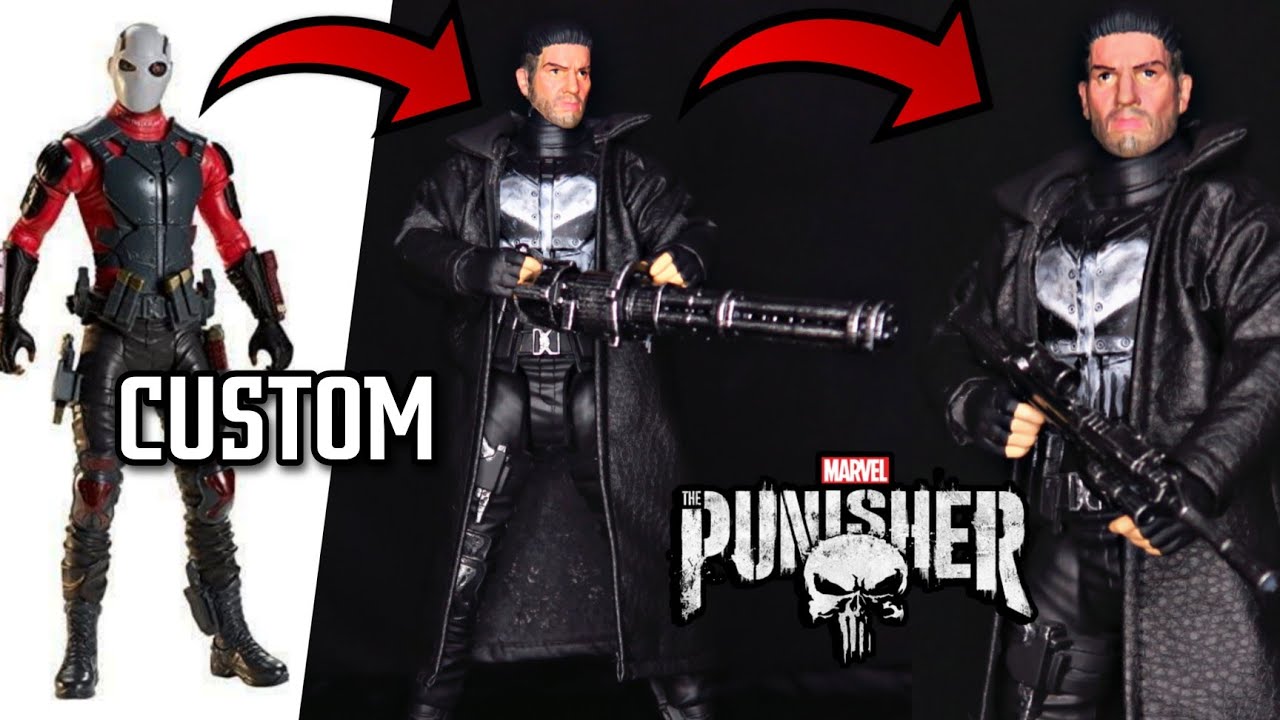 CUSTOM The Punisher Frank Castle Figura Repaint Netflix