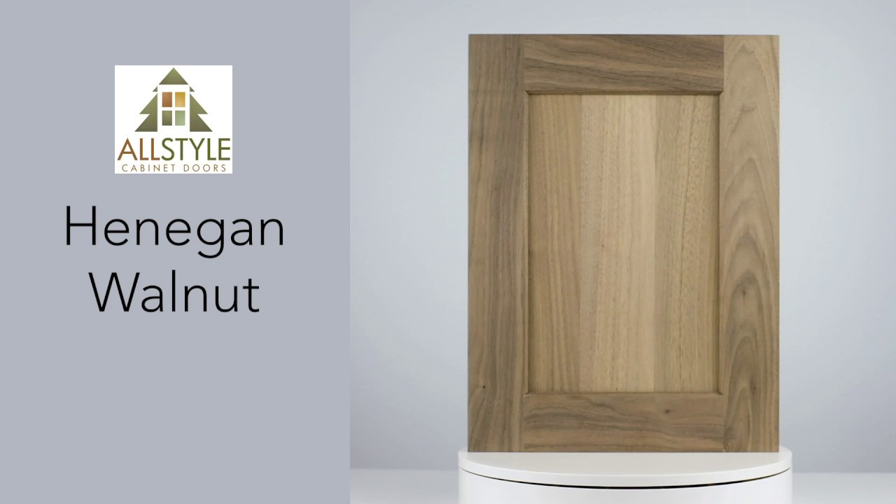 Henegan Beveled Shaker Cabinet Door in Walnut