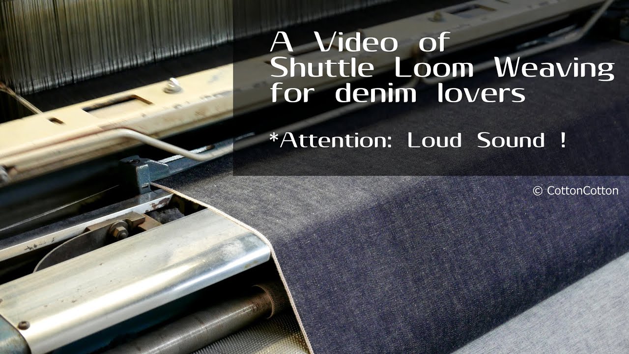 シャトル織機の動画 [字幕あり]. A Video of Shuttle Loom Weaving, filmed at the Weaving Mill of JAPAN BLUE Co.