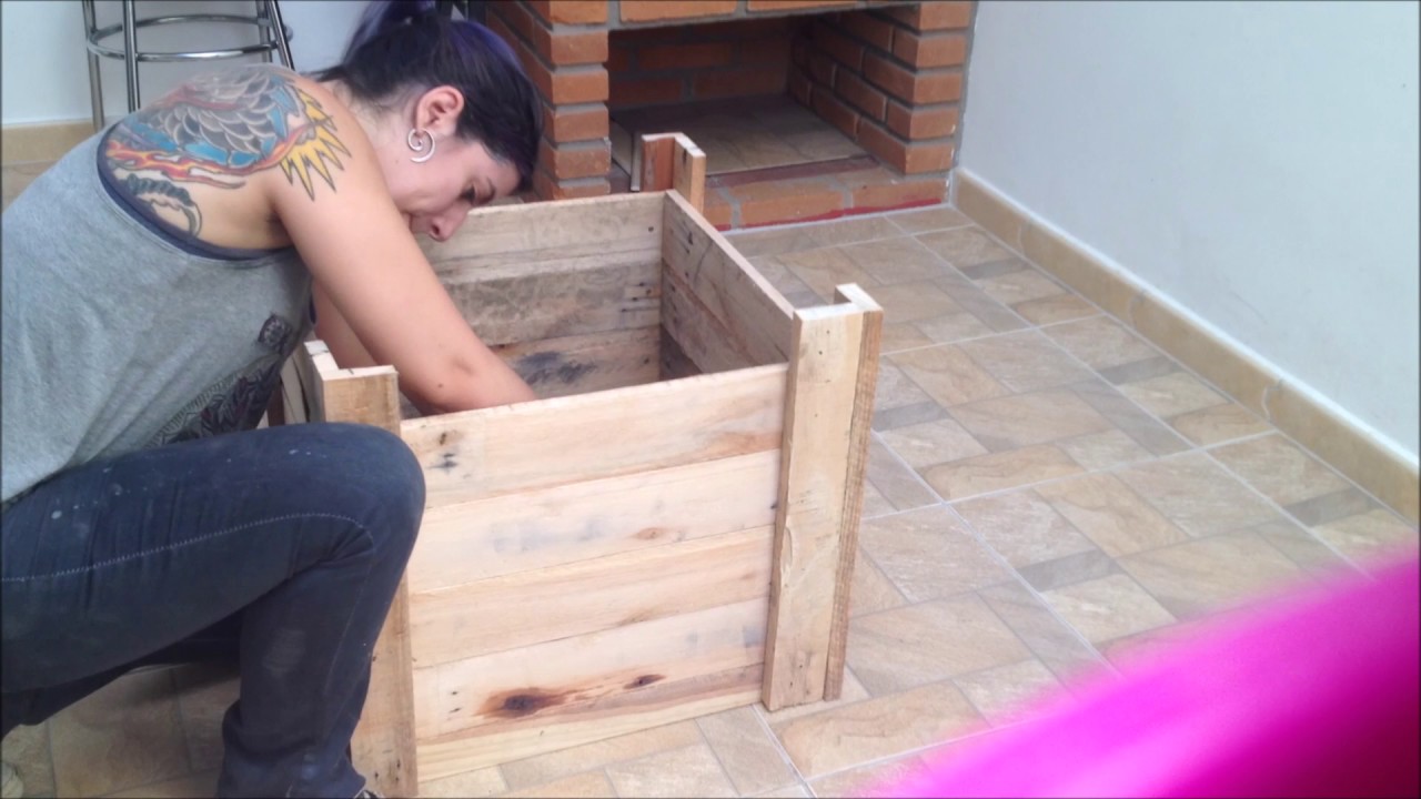 Transformando um Palet em Cachepot (Tutorial) / Transforming a Palet into a Cachepot (DIY)