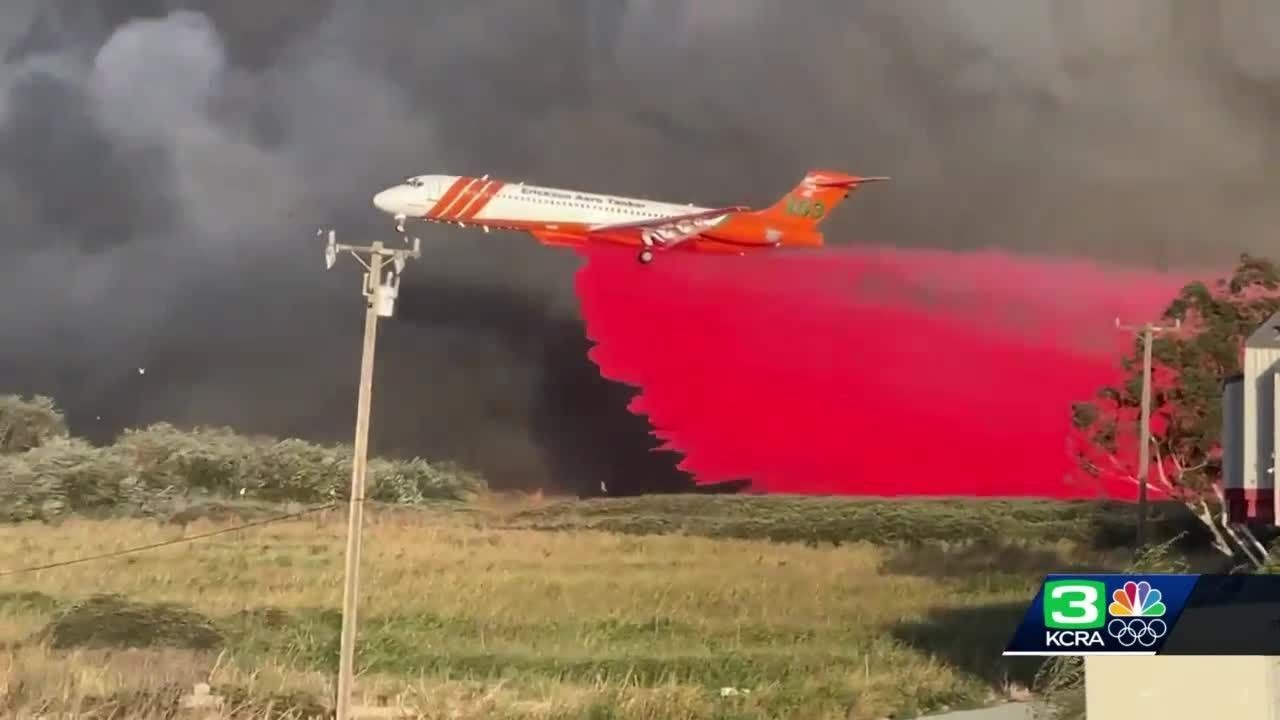 30 homes burn down in fire in delta area of Sacramento County