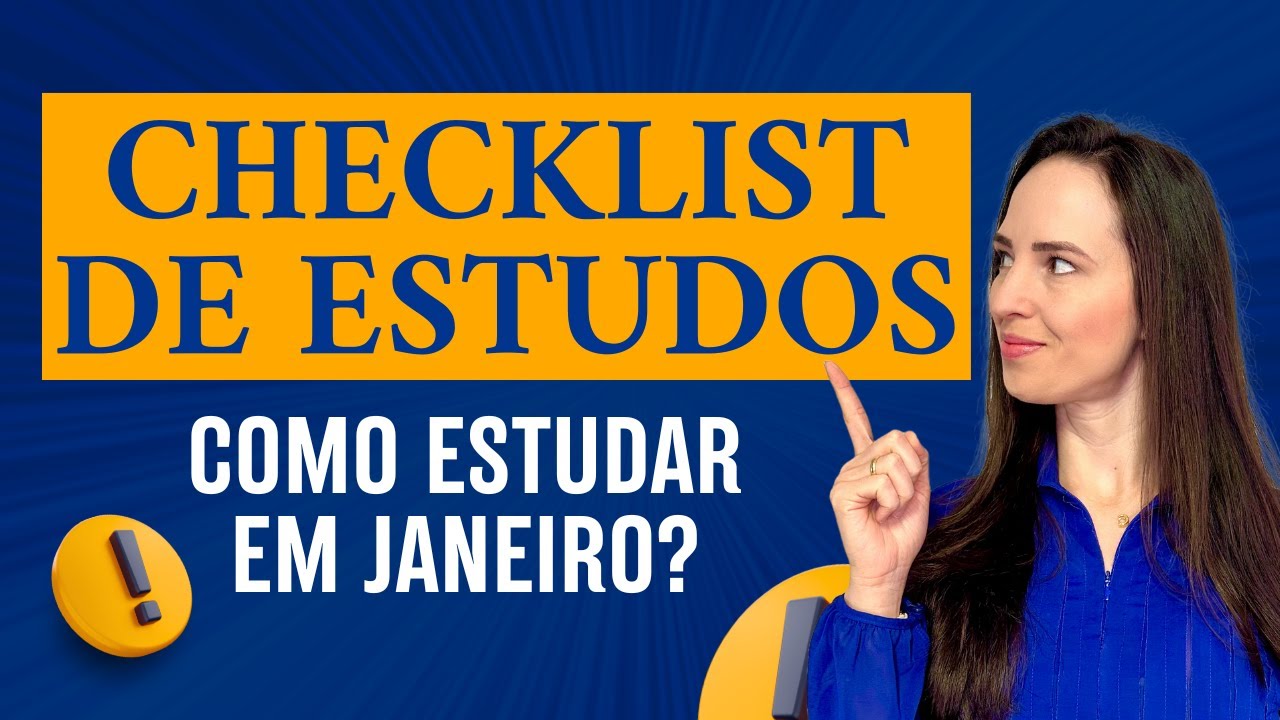 Checklist de estudos para janeiro: O que revisar para come&ccedil;ar 2026 com clareza