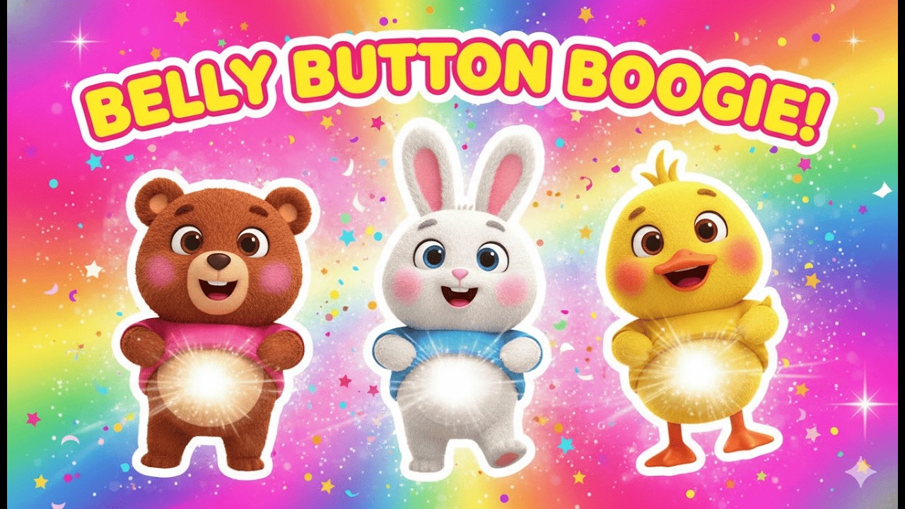 The Belly Button Boogie! 🎵 | Silly Fun Kids Song | Dance & Giggle Along! #kidssongs #cartoon