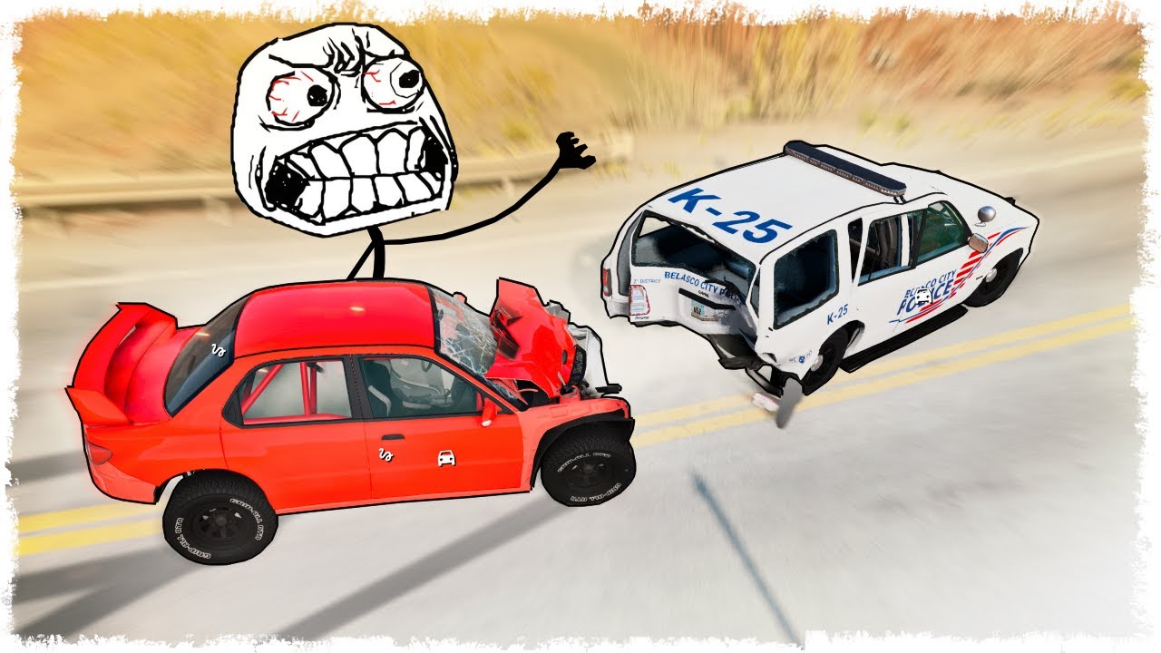 АДСКАЯ ПОГОНЯ!!! КОШКИ vs МЫШКИ В BEAMNG!!!