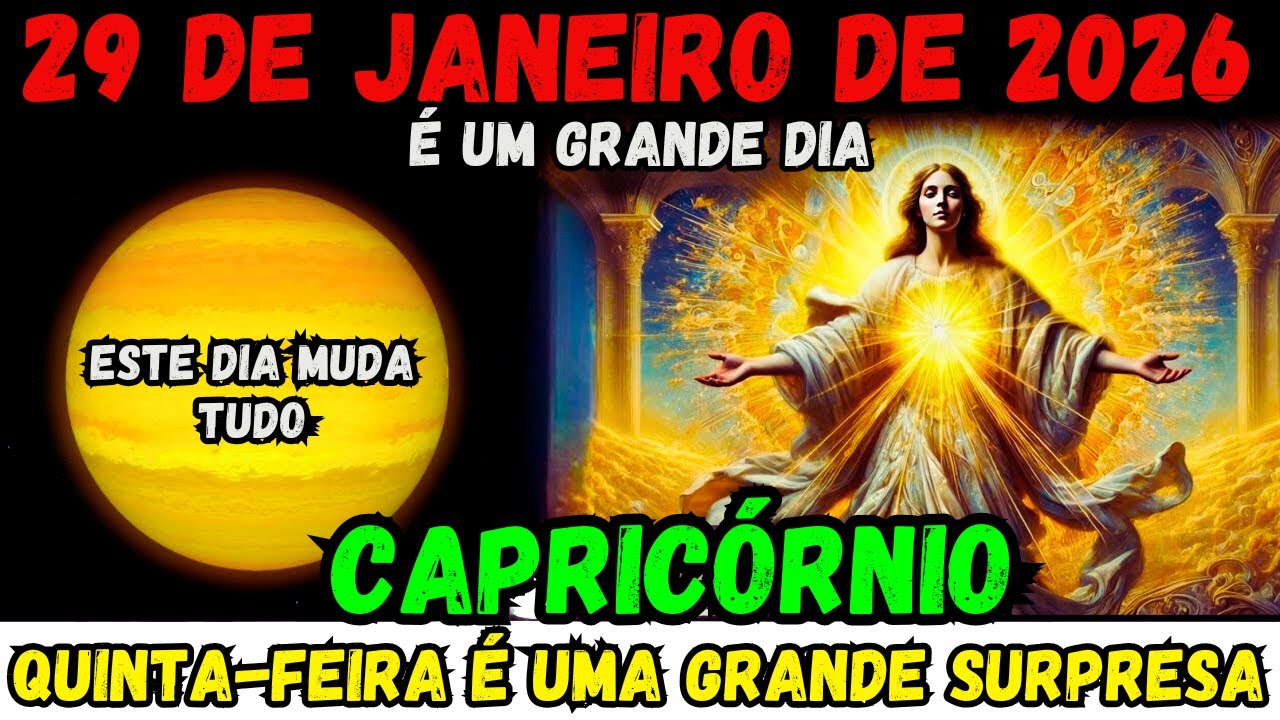 Capricórnio ♑ 29 de janeiro de 2026 — Por que tudo começa a funcionar a seu favor agora 🐐