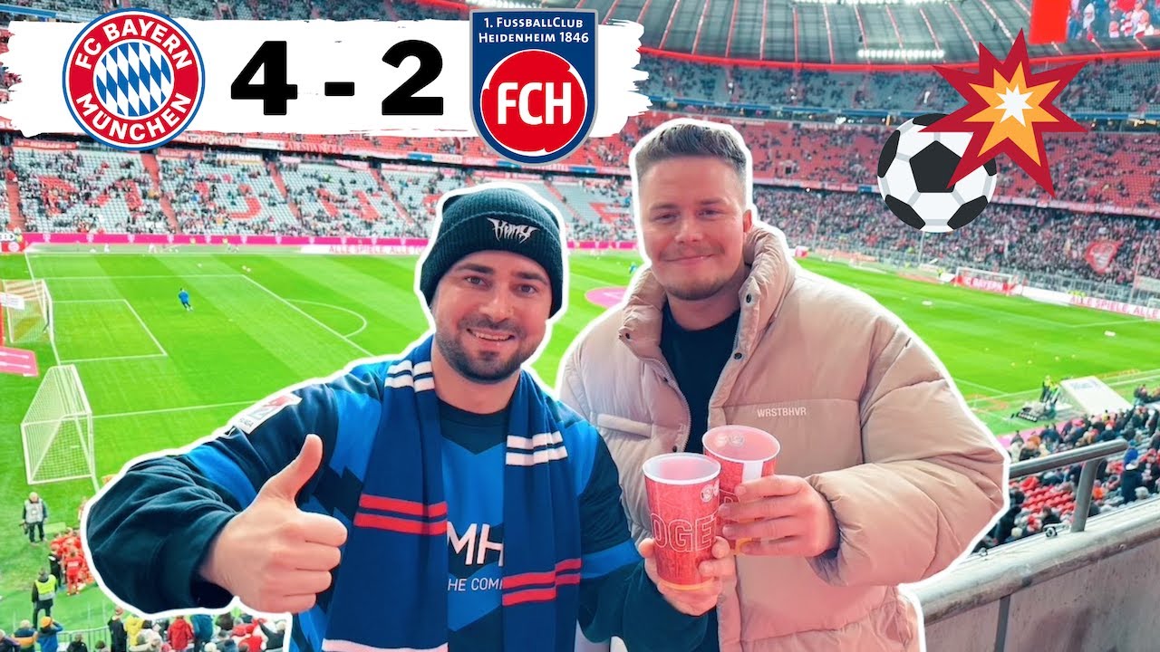 FC BAYERN MÜNCHEN vs. 1. FC HEIDENHEIM - Stadionvlog ⚪️🔴🔵 6 Tore in der Allianz-Arena | S7EVEN