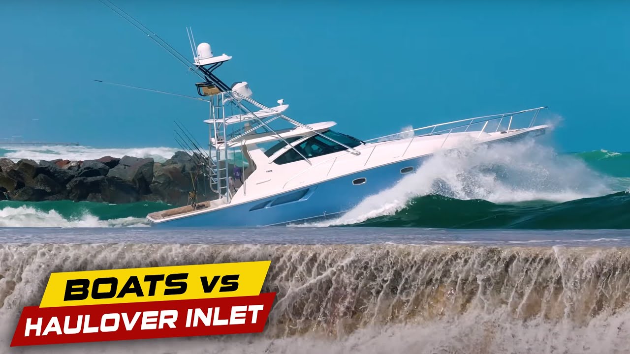 Лодки Haulover попали под удар волн цунами! | Лодки против Haulover Inlet