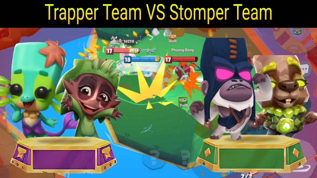 Trapper Team Vs Stomper Team | Zooba