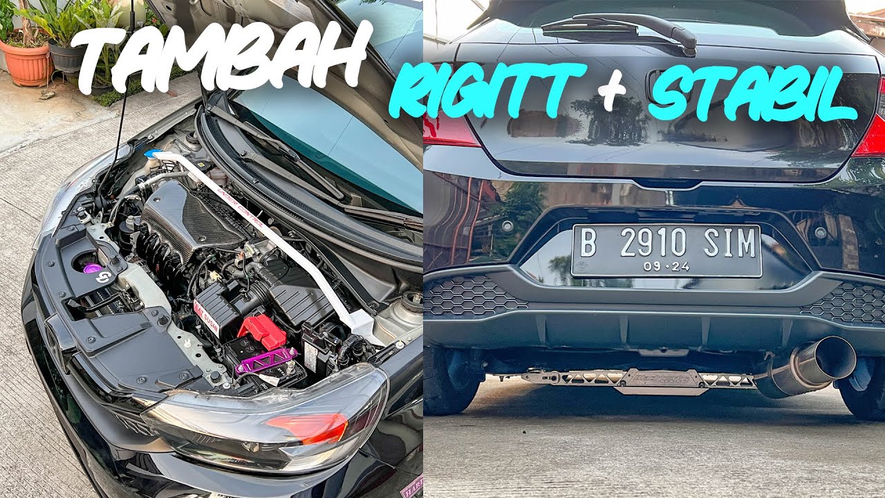 PASANG STRUT BAR UnderControl & LOWER BAR BlackWorks Racing Di BRIO - Brio EP. 11