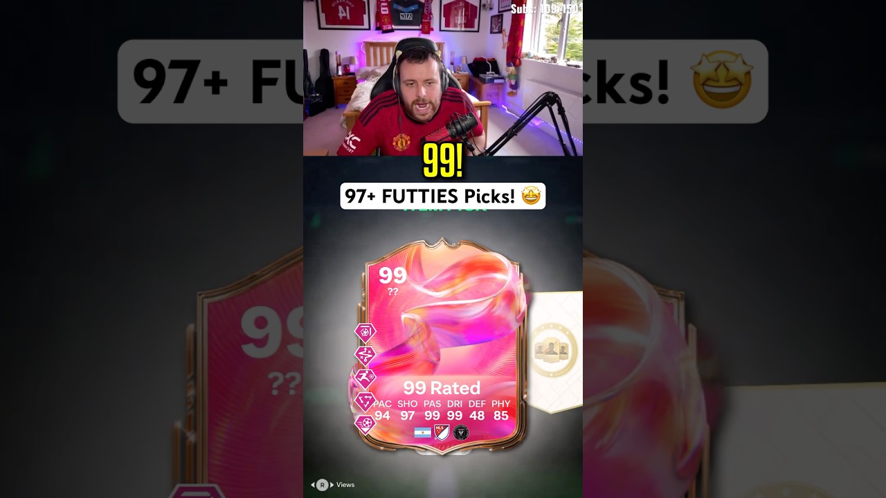 *INSANE* 97+ FUTTIES Team 1-5 Player Picks 🤯 #fc25 #futties #packopening