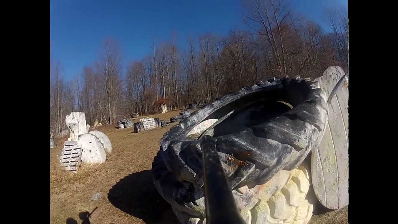 Robinhood Paintball 12-28-13 Slo-Mo gun battle on 