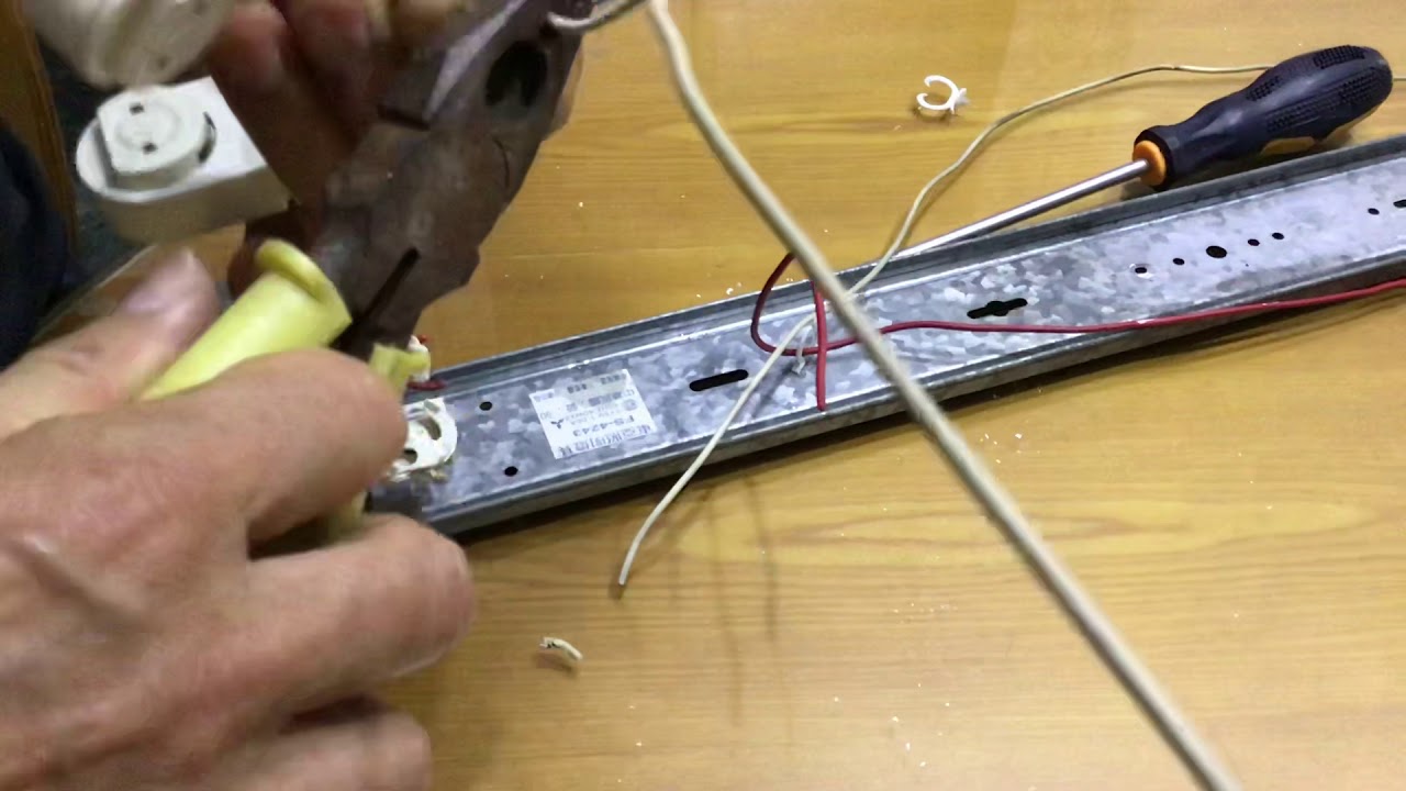 日光燈座改裝成LED燈座（一）