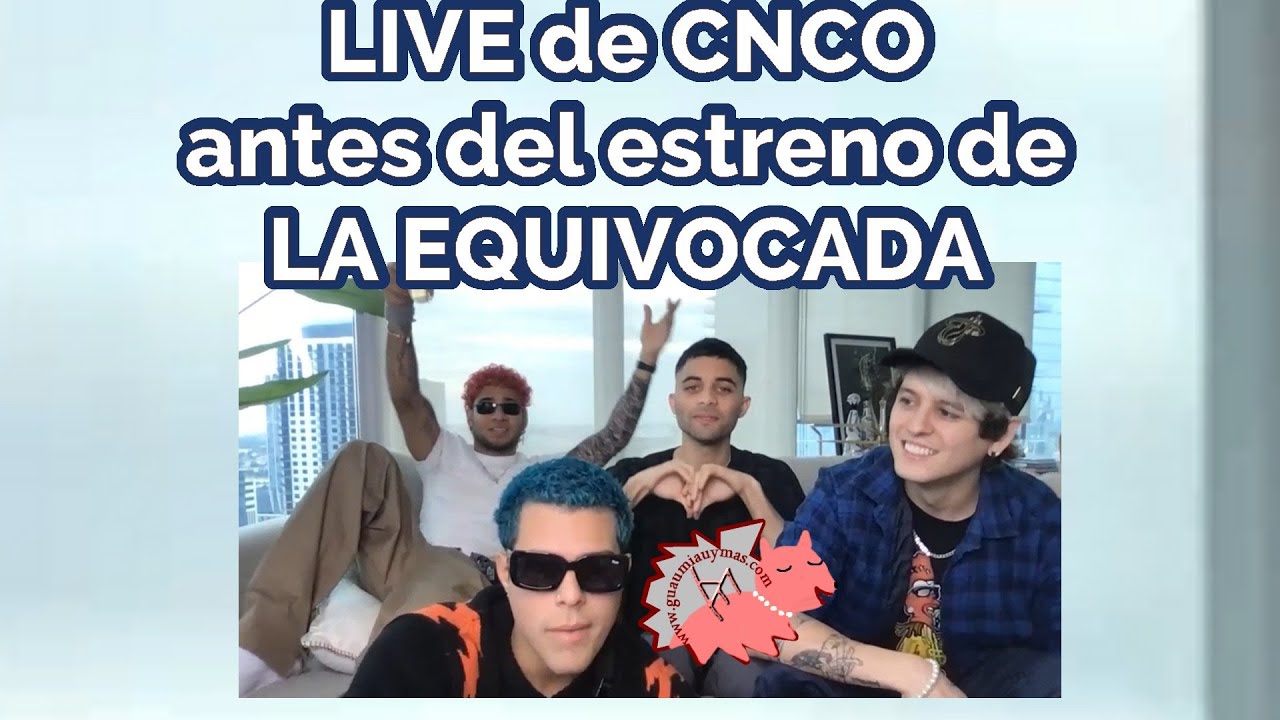 CNCO - La Equivocada (Live)