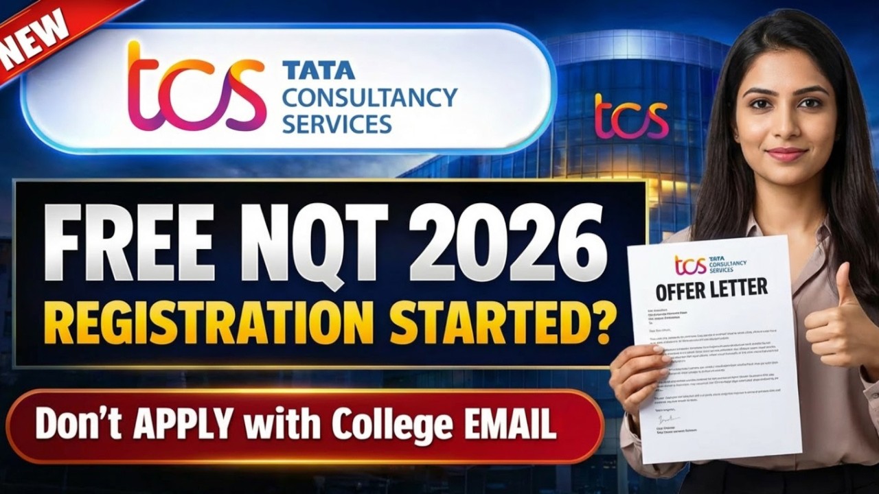 TCS Free NQT 2026 Hiring – Registration Open + CTC, Eligibility & Test Pattern