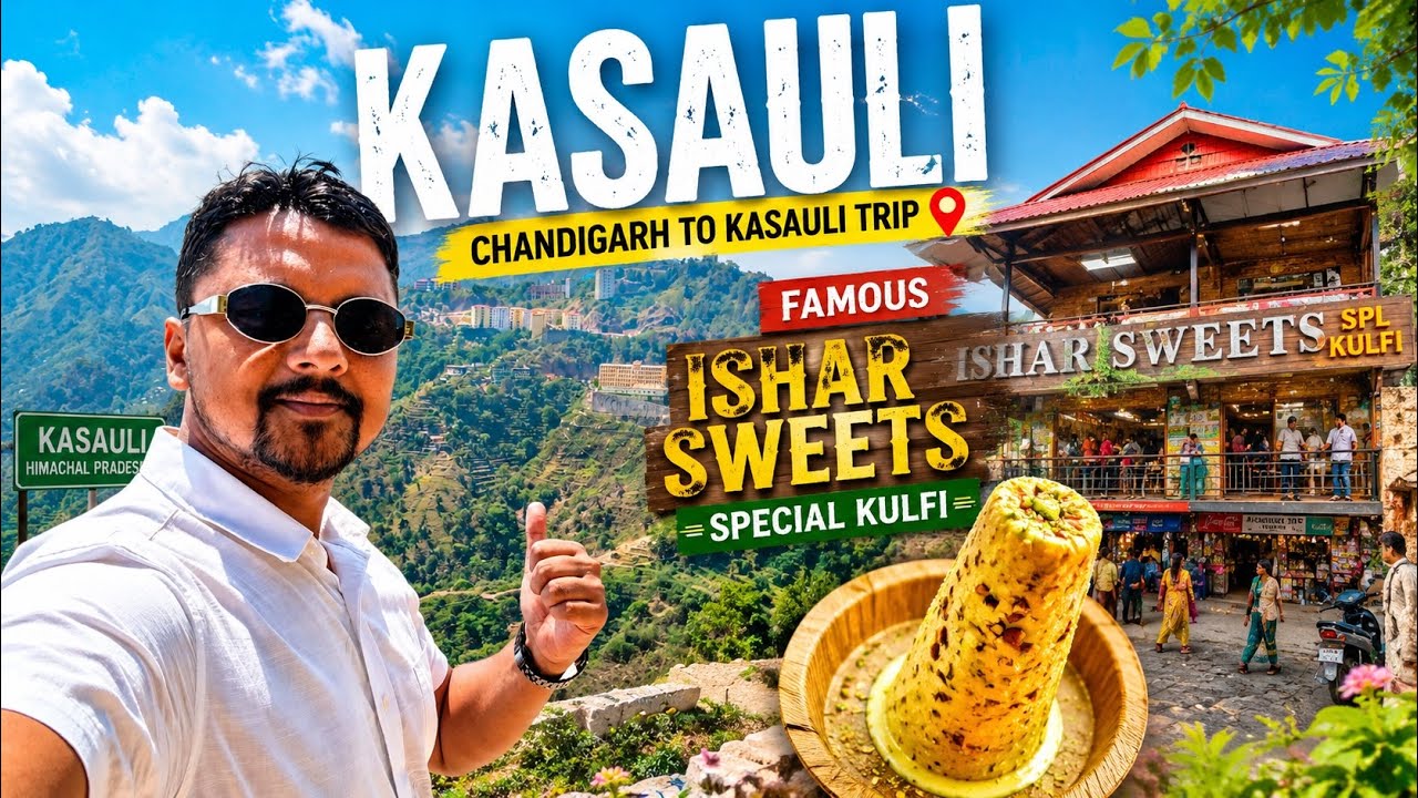 Famous Ishar Sweets Special Kulfi Restaurant Of Kasauli Himachal | Chandigarh To Kasauli Trip 