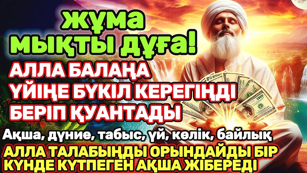 жұма КҮНІ ЕҢ ҚҰДІРЕТТІ ДҰҒА! Алла бүкіл тілеуіңді және балаңа керектің бәрін беріп қояды