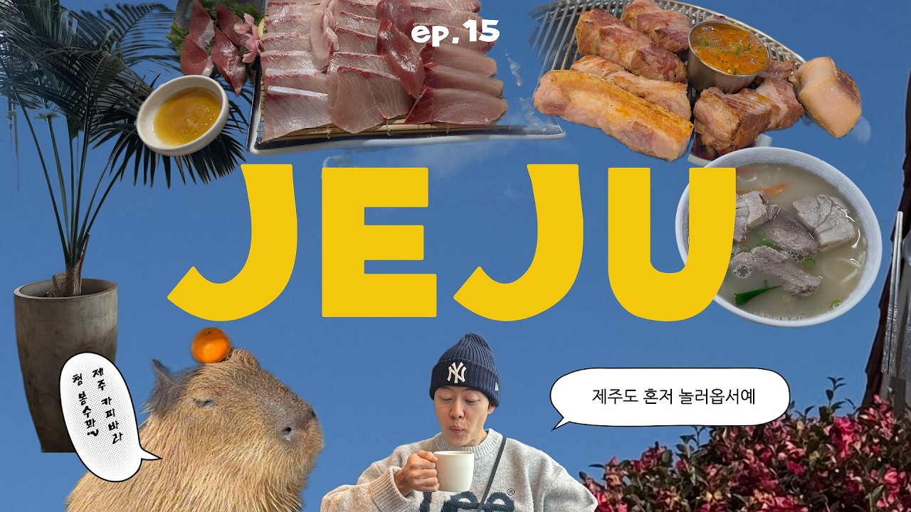 🍊제주여행 [내가 아끼는 맛집들 | 겨울제주 | 방어, 흑돼지, 고기국수, 해장국 | 모모쥬동물원 | 수풍석뮤지엄 |서귀포시 여행 | 산방산,용머리해안 | 동백포레스트]
