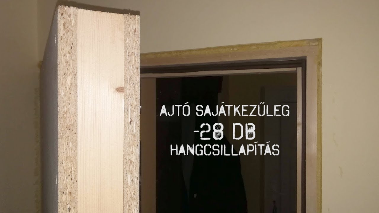 2018.11.25. Hangszigetelt ajt&oacute; saj&aacute;tkezűleg