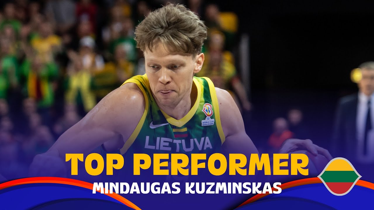 Mindaugas Kuzminskas 🇱🇹 | Top Performer | #FIBAWC 2023 Qualifiers