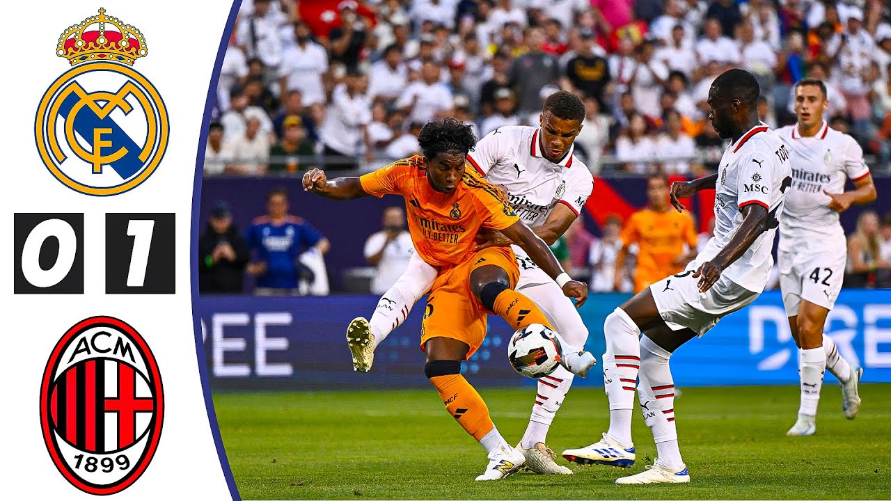 ملخص كامل ● مباراة ريال مدريد وميلان (0-1) | تعليق عربي